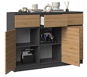 3D3S chest of drawers 120x40x97 cm  anthracite/artisan