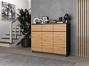 3D3S chest of drawers 120x40x97 cm  anthracite/artisan