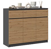 3D3S chest of drawers 120x40x97 cm  anthracite/artisan