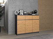 3D3S chest of drawers 120x40x97 cm  anthracite/artisan