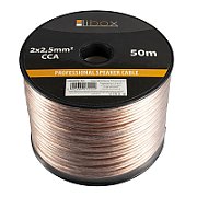 Libox Kabel głośnikowy 2x2 50mm LB0009-50 audio cable 50 m Transparent