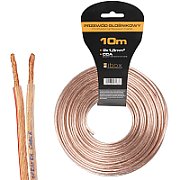 Libox Kabel głośnikowy 2x1 50mm LB0008-10 audio cable 10 m Transparent