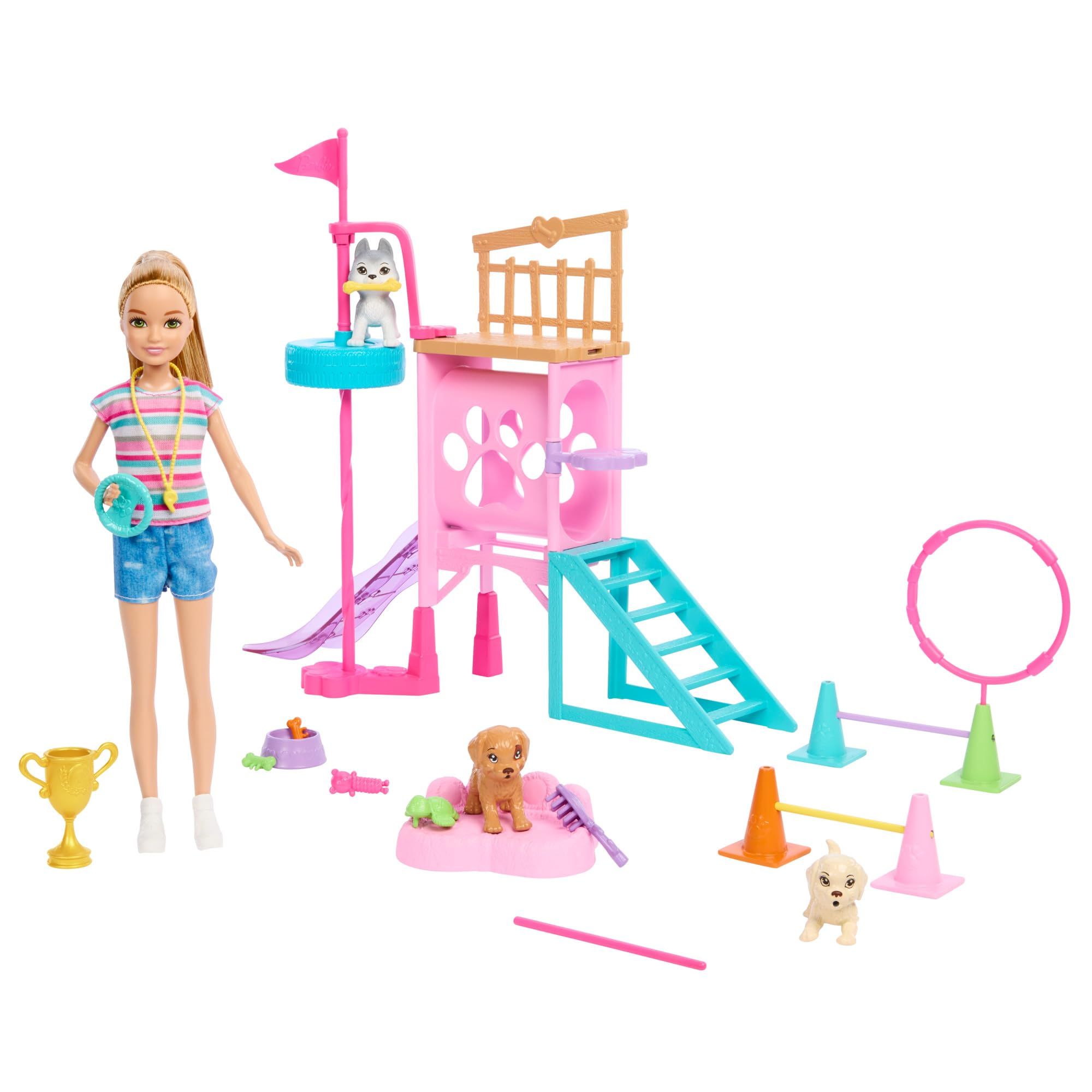 Barbie Dog Playground + Stacie MATTEL HRM10 Movie Set