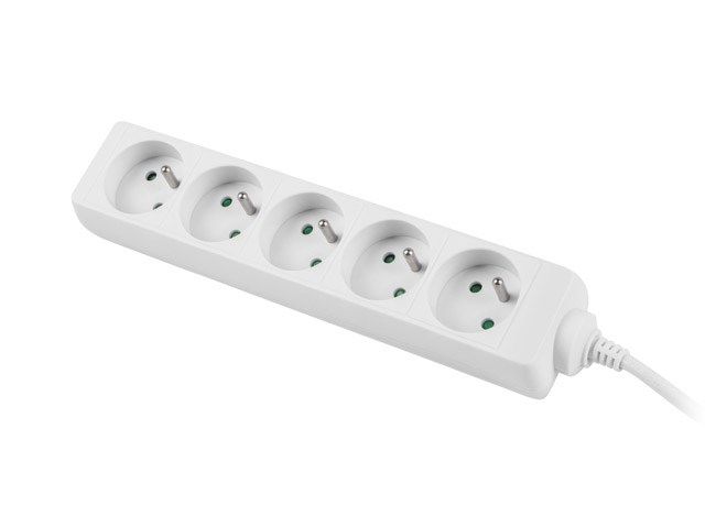 LANBERG POWER STRIP 1.5M WHITE  5X 230V PL