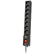 LESTAR LX 810 G-A 1.M power extension 1.5 m 230 AC outlet(s) Indoor Black