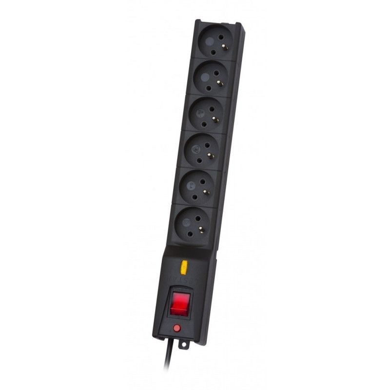 LESTAR LX 610 G-A  surge protector  1.5m  black 6 AC outlet(s) 230 V