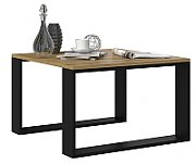 MODERN MINI table 67x67x40 cm Artisan Oak/Black