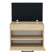 Topeshop PARMA MINI SONOMA shoe organizer Closed Sonoma oak