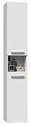 Bathroom cabinet NEL I 31x30x174 cm  matt white
