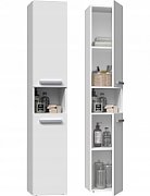 Bathroom cabinet NEL I 31x30x174 cm  matt white