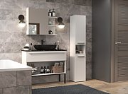Bathroom cabinet NEL I 31x30x174 cm  matt white