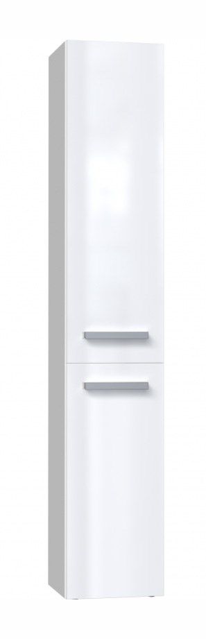 Bathroom cabinet NEL IV 31x30x174 cm  white  glossy