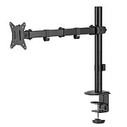 Maclean MC-753N LCD Monitor Desk Mount 17-32  9kg VESA 75x75 100x100 Single Arm Extendable Adjustable