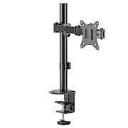 Maclean MC-753N LCD Monitor Desk Mount 17-32  9kg VESA 75x75 100x100 Single Arm Extendable Adjustable