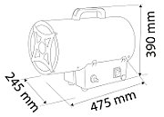 Gas heater 30KW NEO Tools 90-084