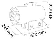 Gas heater 50KW NEO Tools 90-085