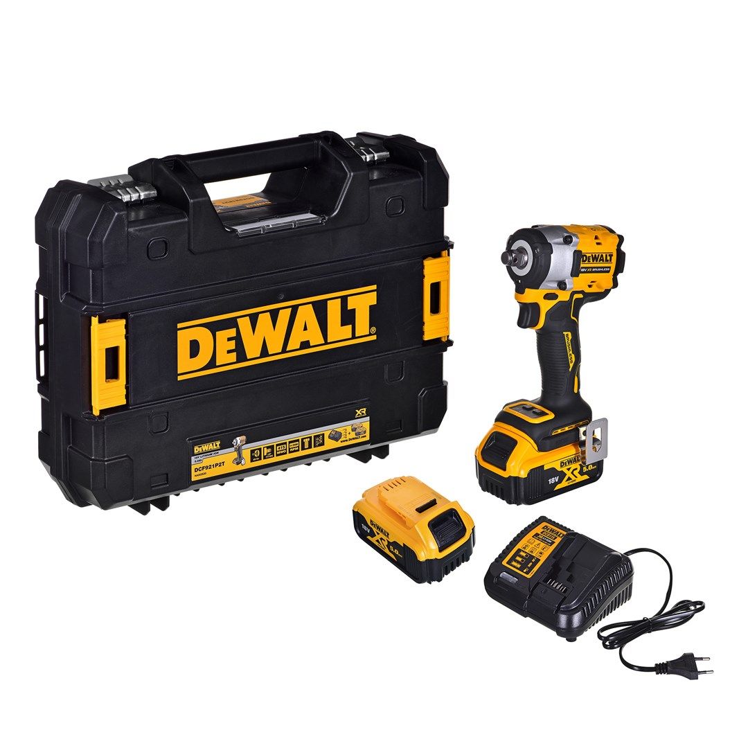 Impact wrench 1/2  18V 406 Nm 2x 5.0 Ah DCF921P2T DEWALT