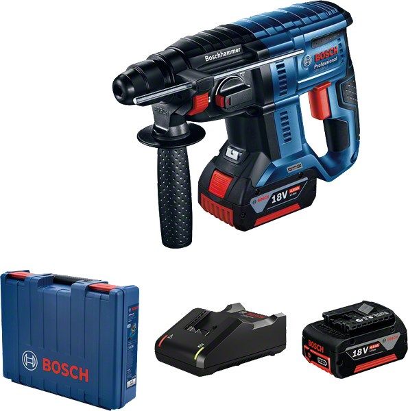 BOSCH. HAMMER AKUM. GBH 180-LI 18V 2J 2x4 0Ah BL