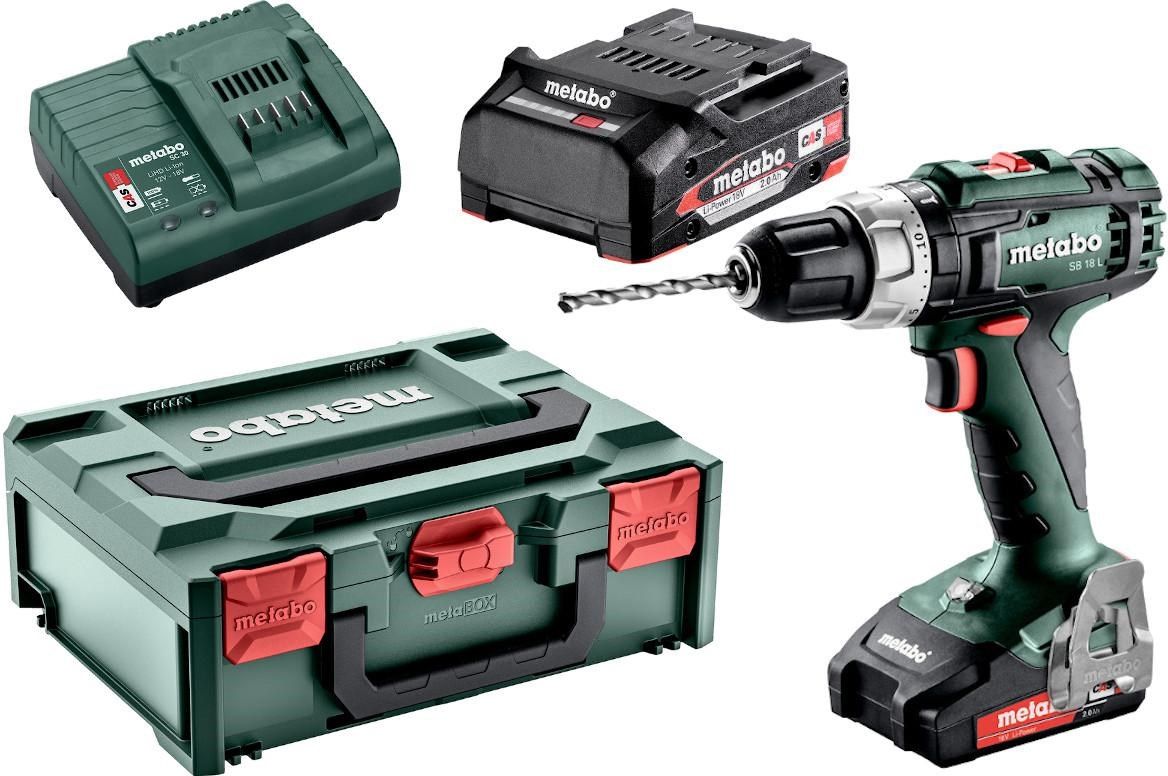 METABO WIERTARKO-WKRĘTARKA UDAROWA 18V 50/25Nm 2x2 0Ah SB 18 L