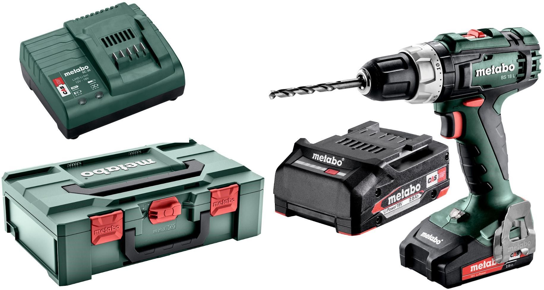 METABO WIERTARKO-WKRĘTARKA 18V 50/25Nm 2x2 0Ah BS 18 L