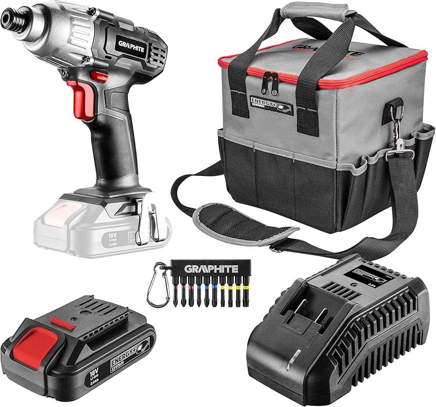 Energy+ Kit: Battery Screwdriver  2.0Ah Battery  Charger  Power Tool Bag  Bits