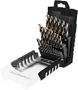 HSS-CNC metal drill bits  124°   Pro-Tec   1.0 - 13.0 mm  set of 25 pcs.