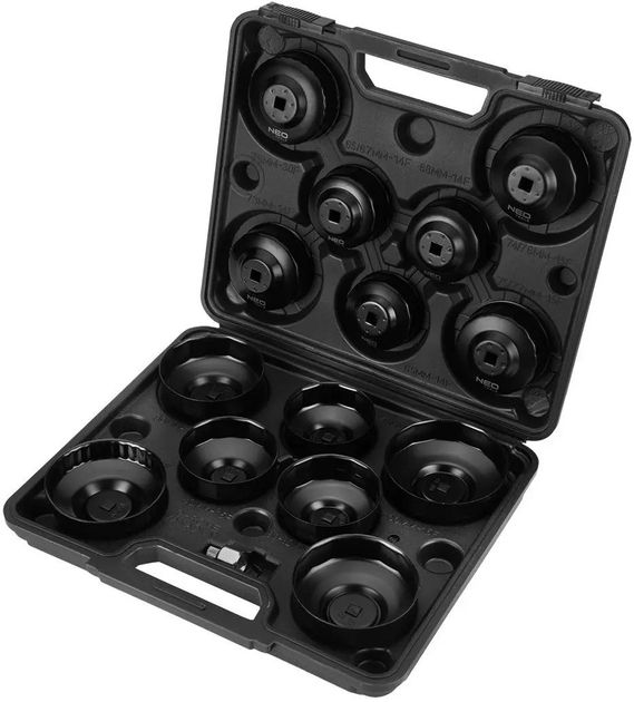 Oil filter socket wrenches - set of 16 pcs.