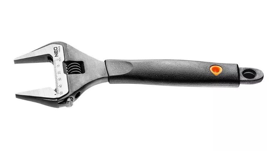 Neo Tools 250 mm adjustable wrench range 0-50 mm
