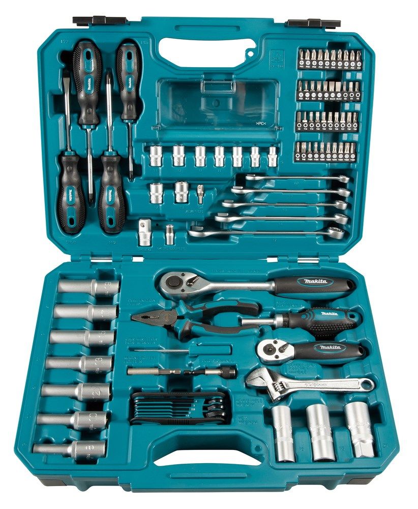 MAKITA SET OF ACCESSORIES AND HAND TOOLS 87pcs.