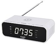 Clock radio with wireless charger and FM