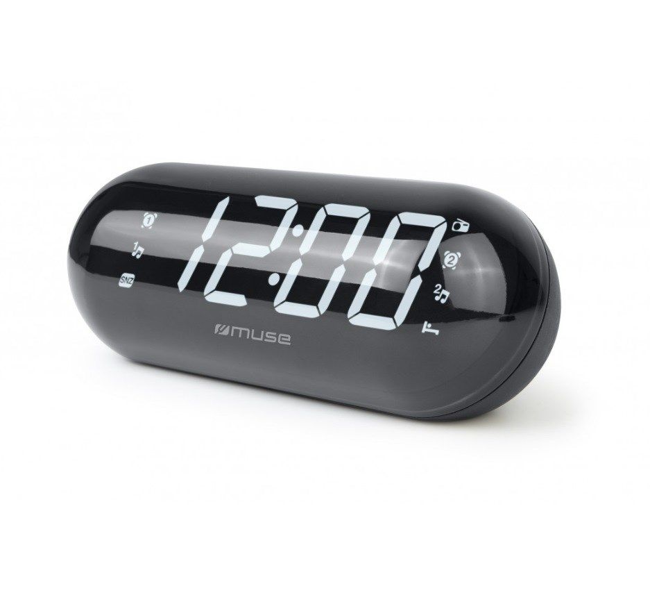 Muse Clock Radio With Jumbo Display M-19 GL FM radio