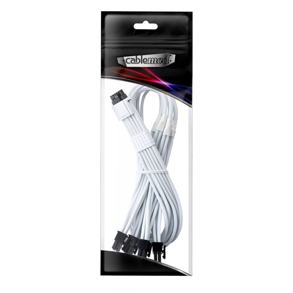 CableMod C-Series PRO ModMesh 12VHPWR to 3x PCI-e Cable for Corsair - 60cm  white