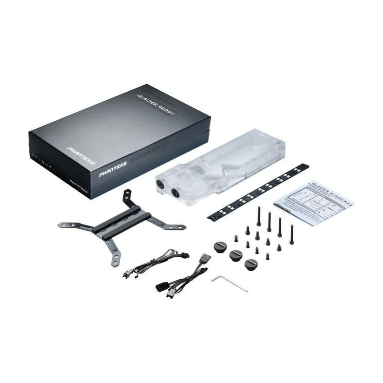 PHANTEKS R220C Reservoir - Transparent Acrylic Backplate  DRGB-LED