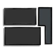 Demciflex Dust Filter Set for PHANTEKS Enthoo Luxe - black/black