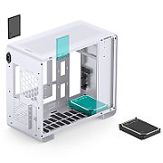 Jonsbo U4 Mini Micro-ATX Case  Tempered Glass - white