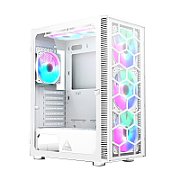 Montech X3 Glass Midi-Tower  RGB  Tempered Glass - white