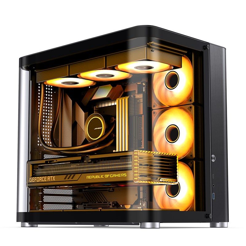 Jonsbo TK-2 2.0 Midi-Tower  Tempered Glass - black