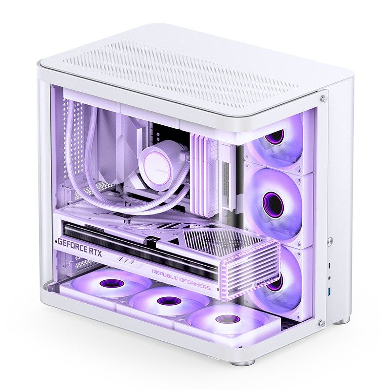 Jonsbo TK-2 2.0 Midi-Tower  Tempered Glass - white