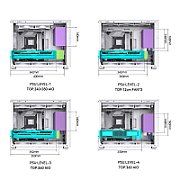 Jonsbo D31 Micro-ATX Case  Tempered Glass - white