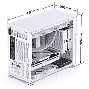 Jonsbo D31 Micro-ATX Case  Tempered Glass - white