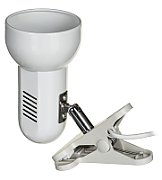 Activejet Clip-on desk lamp  white  metal  E27 thread