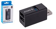 ORICO MINI HUB USB-A  3x USB-A (2x2.0  1x3.1)  MINI-U32L-BK-BP