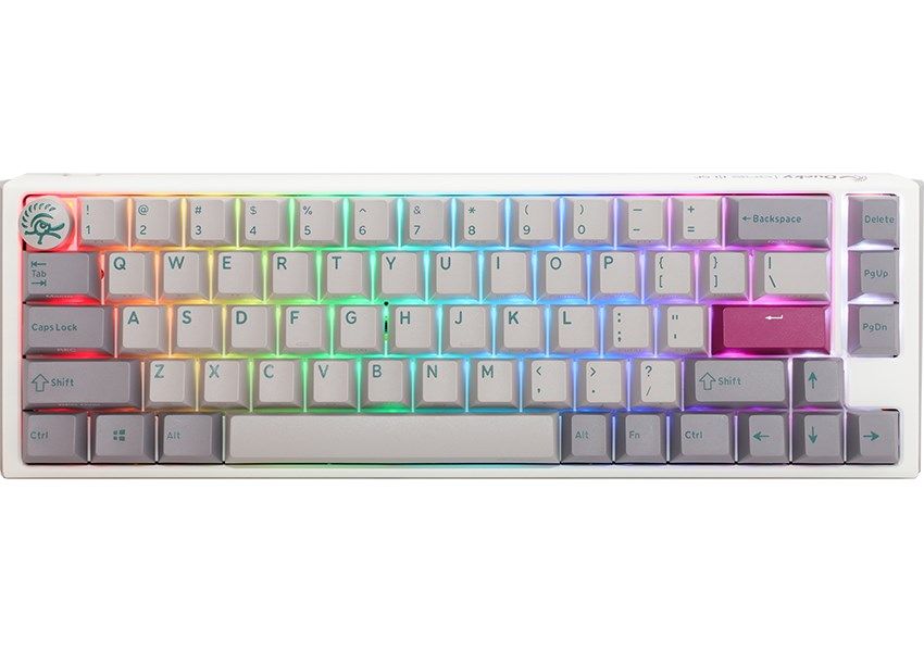 Ducky One 3 Mist Grey SF Gaming Keyboard  RGB LED - MX-Red