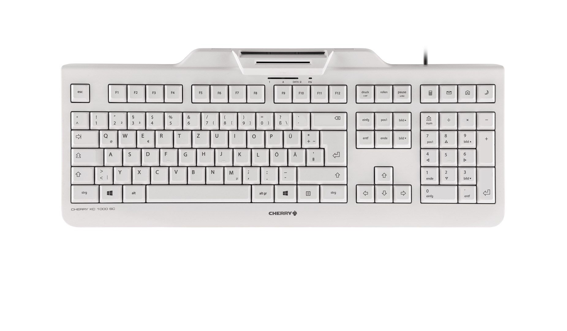CHERRY KC 1000 SC - tastatur - tysk -