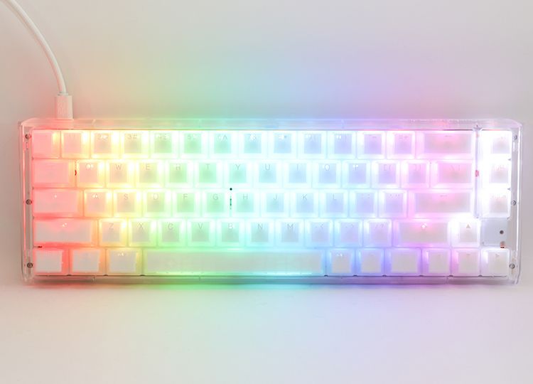 Ducky One 3 Aura White TKL Gaming Keyboard  RGB LED - MX-Brown