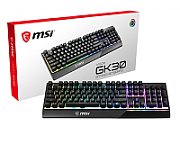 MSI Vigor GK30 Gaming Keyboard  US Layout  Wired  Black MSI | Vigor GK30 | Gaming keyboard | RGB LED light | US | Wired | Black