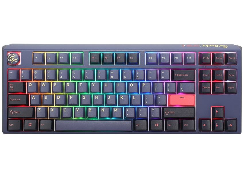 Ducky One 3 Cosmic Blue TKL Gaming Keyboard  RGB LED - MX-Speed-Silver (US)