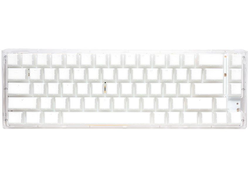 Ducky One 3 Aura White SF Gaming Keyboard  RGB LED - MX-Red (US)
