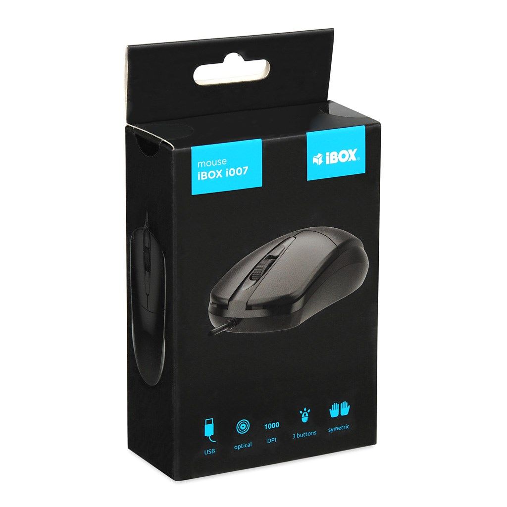 iBOX i010 Rook wired optical mouse  black
