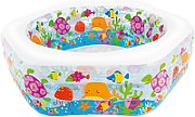 PROMO Coral Reef Pool with Inflatable Floor  Hexagonal in Box 191x178x61cm 56493NP INTEX